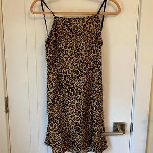 Urban Outfitters leopard print backless dress, size L